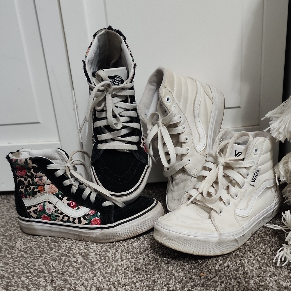 Vans High-Top Sneakers - Black and White